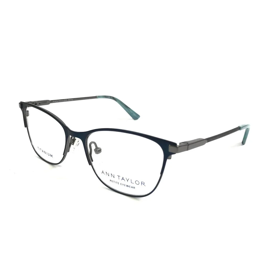 Ann Taylor Petite Eyeglasses Frames ATP611 C03 Twilight Blue Silver 49-16-130